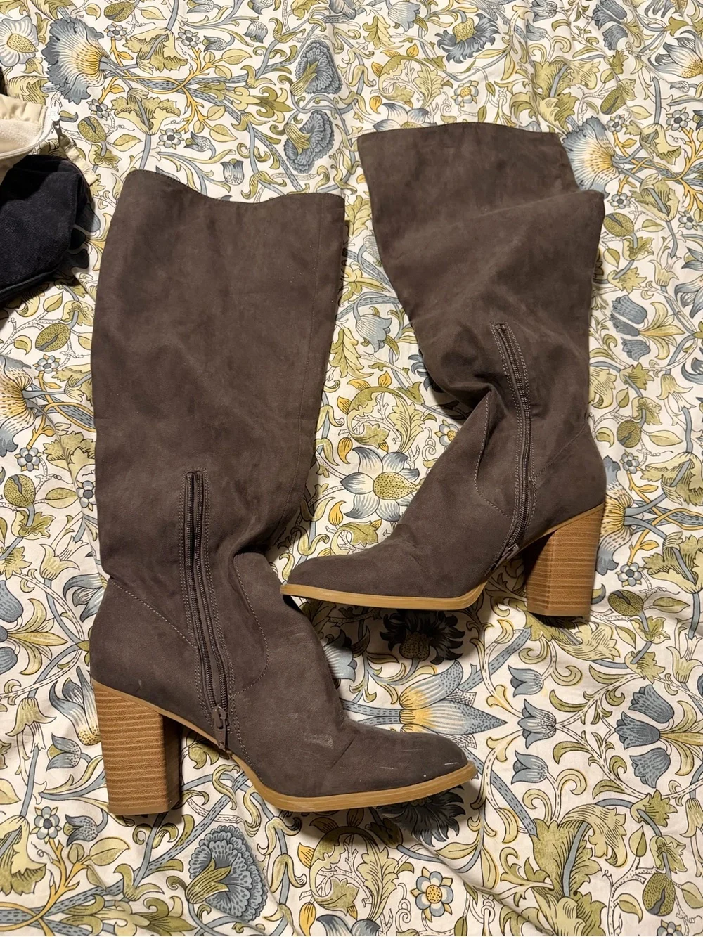 Target Brown Over-the-Knee Suede Block Heel Boots
